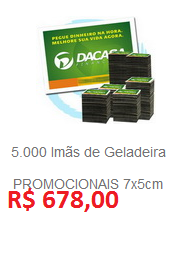 Imãs promocionais